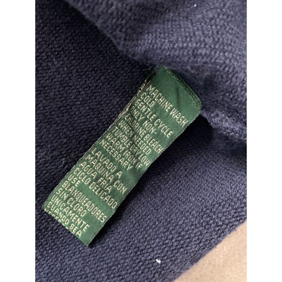 LAUREN RALPH LAUREN | MEDIUM WOMEN'S | METAL BUTTON DOWN VTG CARDIGAN in NAVY - Picture 6 of 10